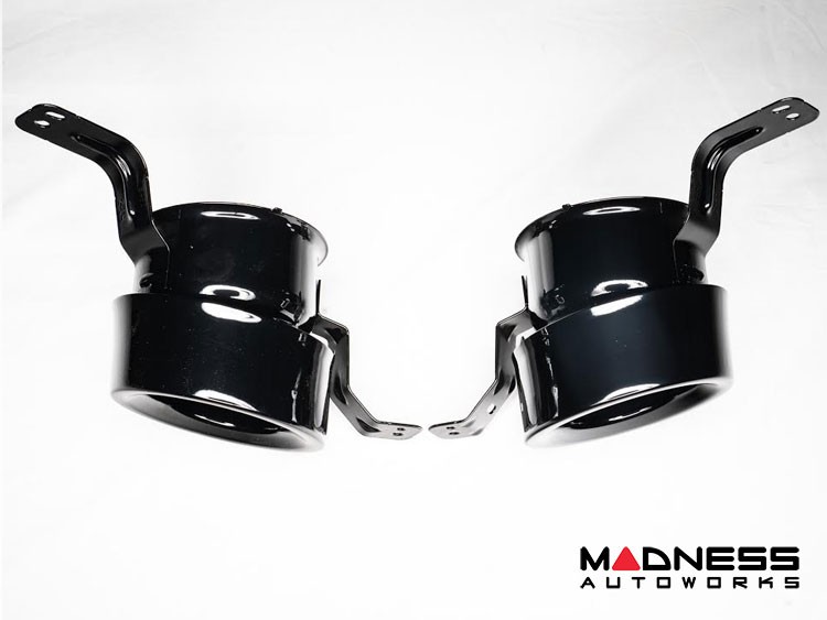 Alfa Romeo Stelvio Exhaust Tips Genuine Alfa Gloss Black